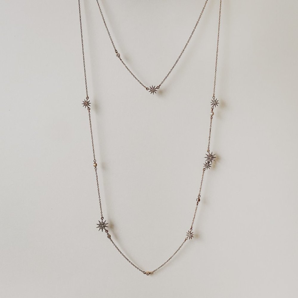 Banana Republic Star Layered Gold Chain Necklace